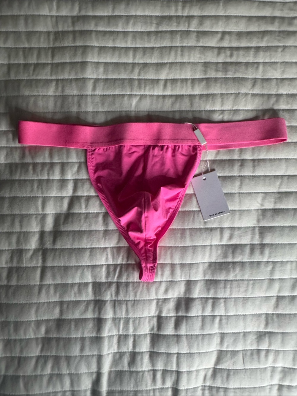 TODD SANFIELD Hot Pink Thong with Tag
